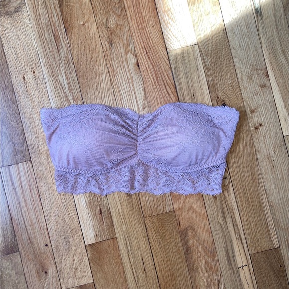 Abercrombie & Fitch Other - Abercrombie & Fitch strapless lace bralette pink